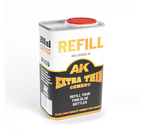 AK Interactive® Recharge de colle extra-fine 200 ml référence AK12002-B