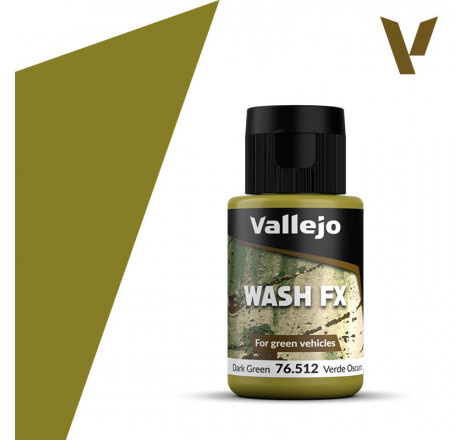 Vallejo® Wash FX vert foncé - 76512 35 ml