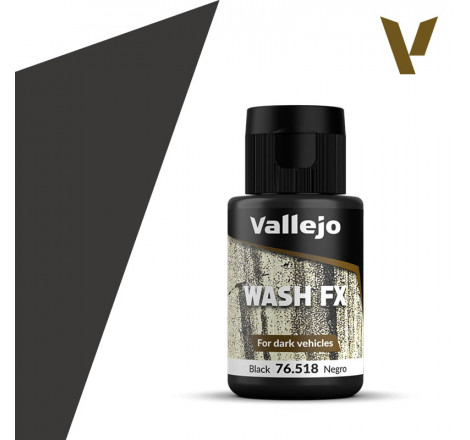 Vallejo® Wash FX noir - 76518 35 ml