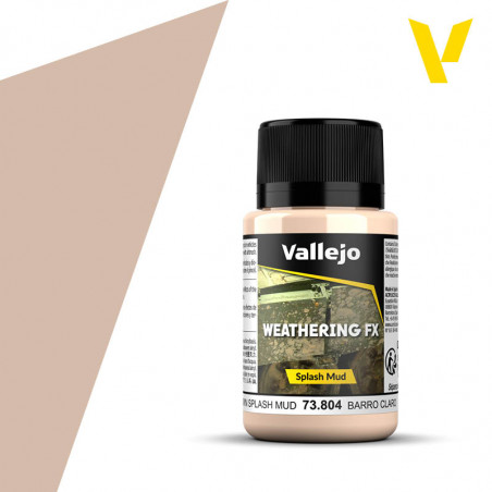 Vallejo® Weathering Effects Light Brown Splash Mud - 73804 40 ml