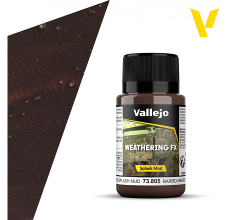 Vallejo® Weathering Effects Brown Splash Mud - 73805 40 ml