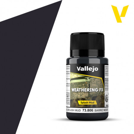 Vallejo® Weathering Effects Black Splash Mud - 73806 40 ml