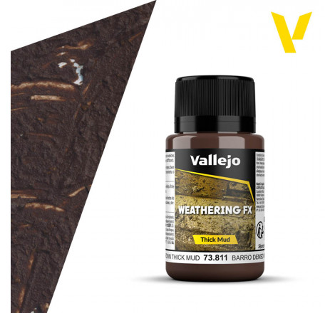 Vallejo® Weathering Effects Brown Mud - 73811 40 ml