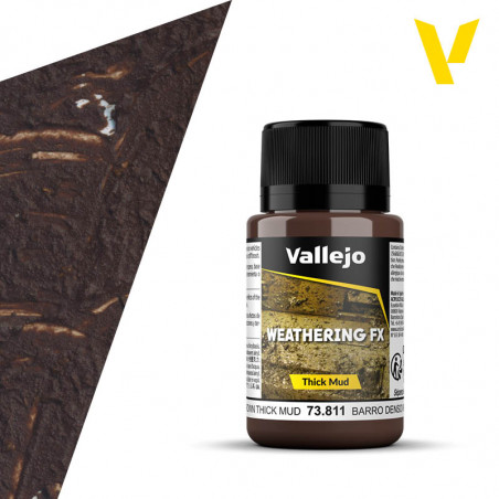 Vallejo® Weathering Effects Brown Mud - 73811 40 ml