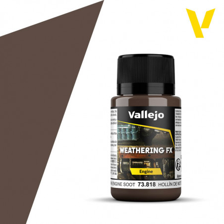 Vallejo® Weathering FX Engine Brown Engine Soot - 73818 40 ml