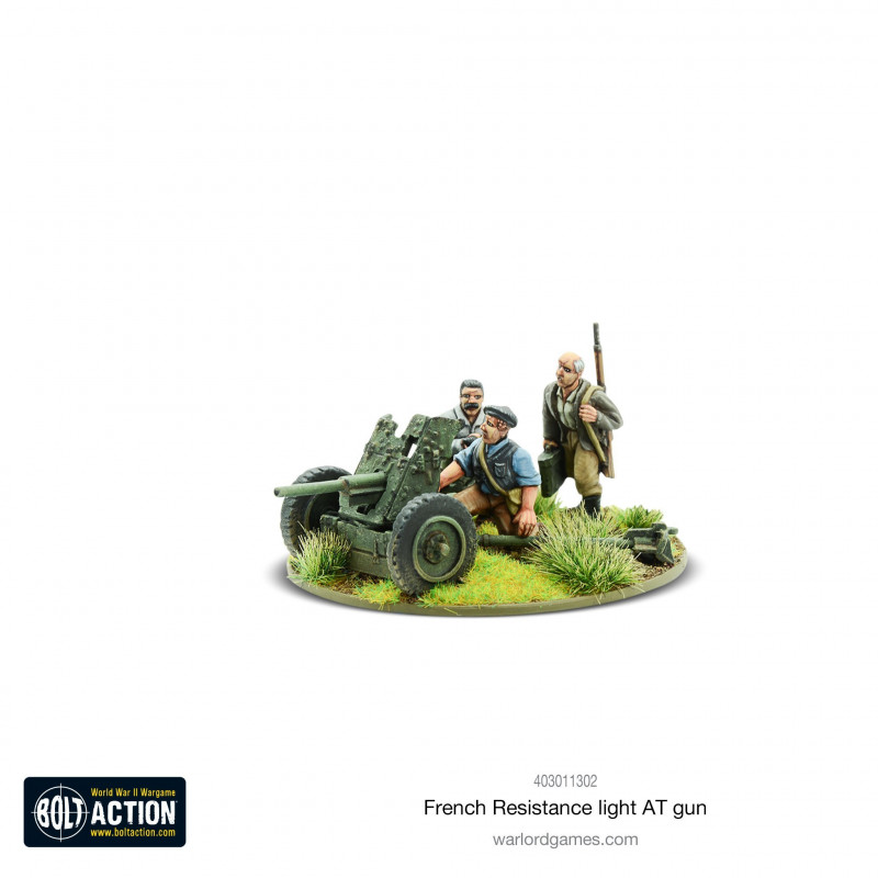 Bolt Action - Résistance française canon anti-char
