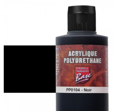 Prince August® Peinture acrylique Polyuréthane Noir PP0104 200 ml