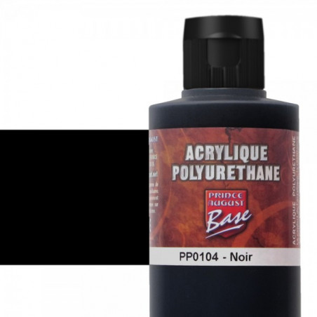 Prince August® Peinture acrylique Polyuréthane Noir PP0104 200 ml