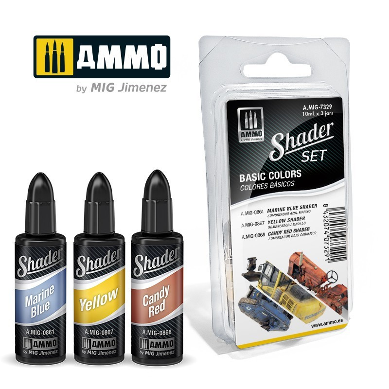 Ammo® Set Shader Basic référence A.MIG-7329