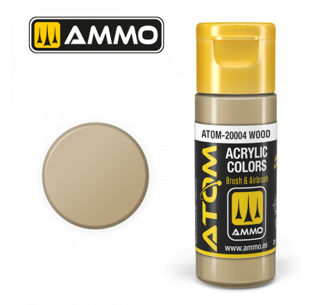 Ammo® Peinture acrylique ATOM Wood (bois) référence ATOM-20004