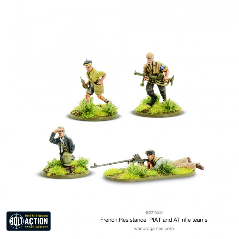 Bolt Action -  French Resistance PIAT and Anti-Tank Rifle Teams