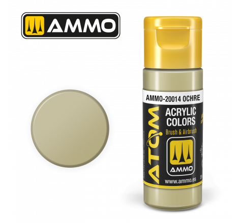 Ammo® Peinture acrylique ATOM Ochre référence ATOM-20014