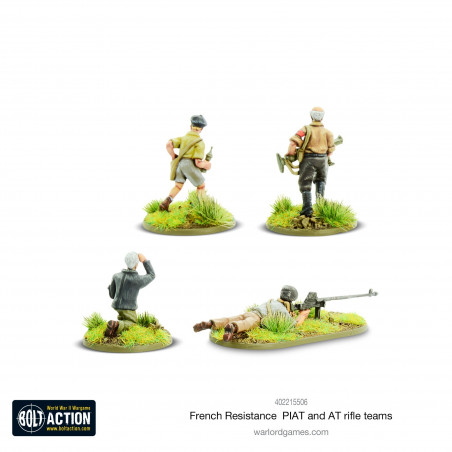 Bolt Action -  French Resistance PIAT and Anti-Tank Rifle Teams