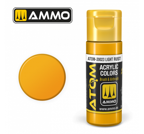 Ammo® Peinture acrylique ATOM Light Rust référence ATOM-20023