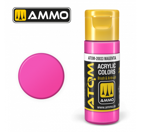 Ammo® Peinture acrylique ATOM Magenta référence ATOM-20033