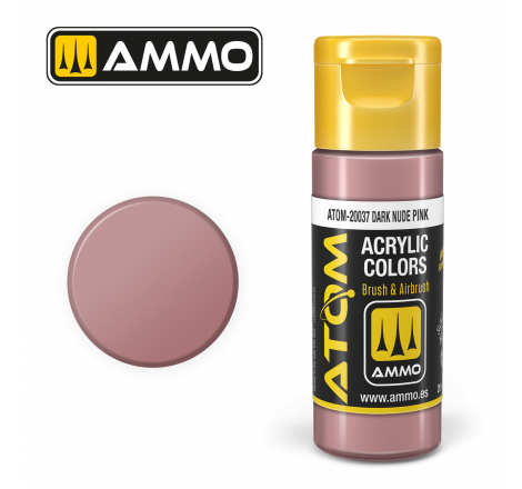 Ammo® Peinture acrylique ATOM Dark Nude Pink référence ATOM-20037