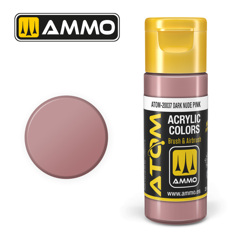 Ammo® Peinture acrylique ATOM Dark Nude Pink référence ATOM-20037