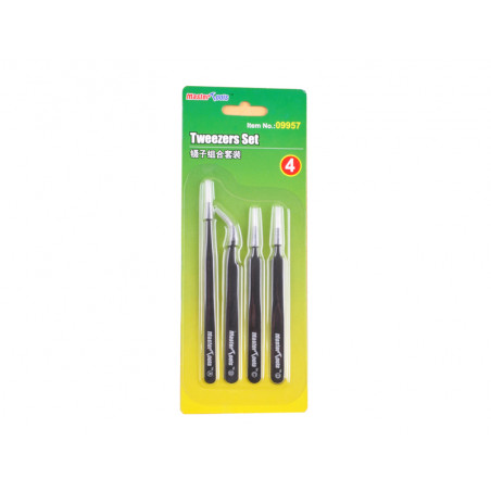 Master Tools® Set de pincettes de précision (4pcs) référence 09957