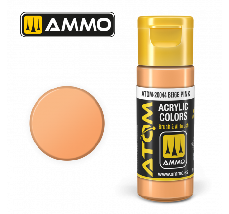 Ammo® Peinture acrylique ATOM Beige Pink référence ATOM-20044