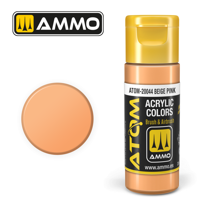 Ammo® Peinture acrylique ATOM Beige Pink référence ATOM-20044