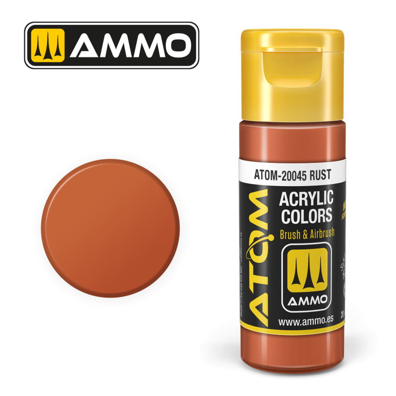 Ammo® Peinture acrylique ATOM Rust référence ATOM-20045