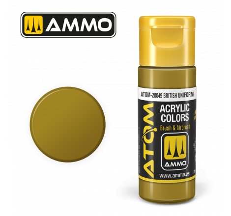 Ammo® Peinture acrylique ATOM British Uniform référence ATOM-20049