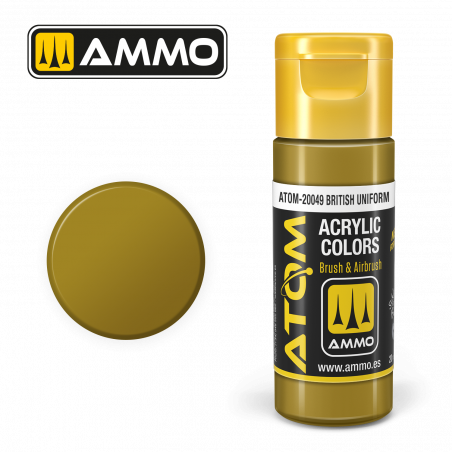 Ammo® Peinture acrylique ATOM British Uniform référence ATOM-20049