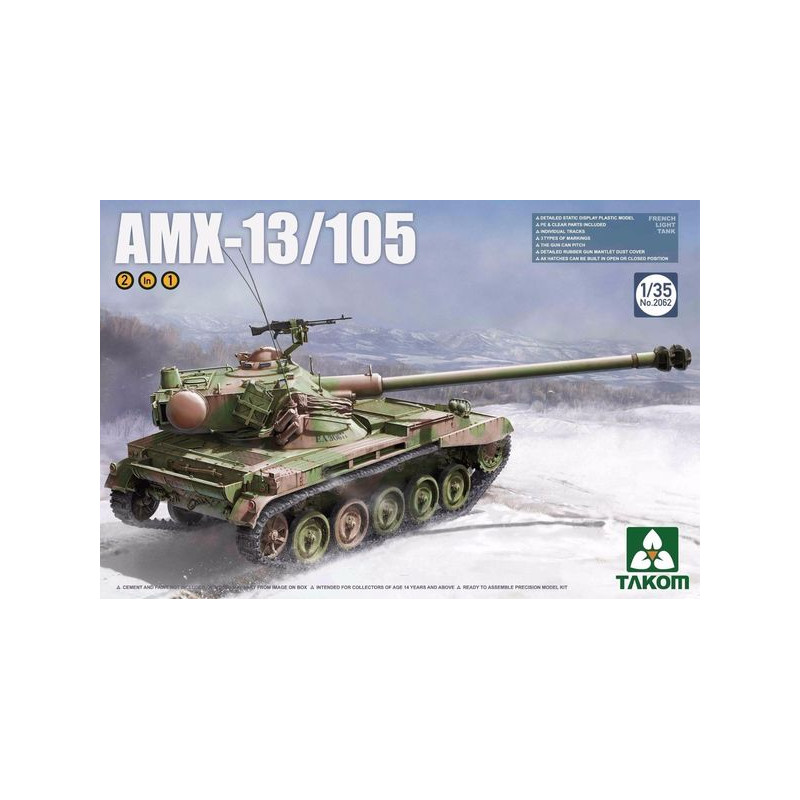 Takom® Maquette militaire char AMX-13/105 1:35
