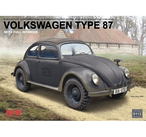 Ryefield Model® Maquette de véhicule Volkswagen Type 87 (avec intérieur) 1:35 référence 5113