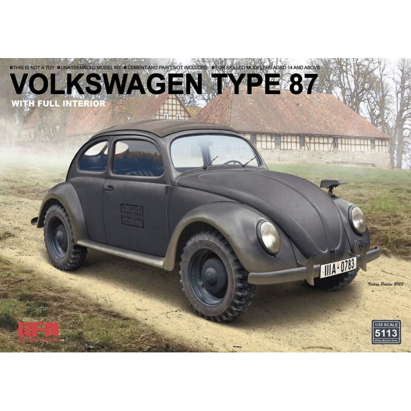Ryefield Model® Maquette de véhicule Volkswagen Type 87 (avec intérieur) 1:35 référence 5113