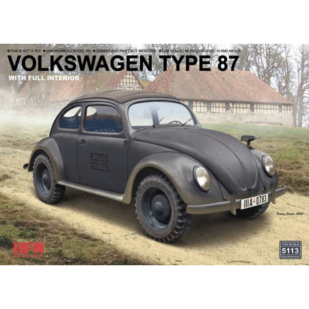 Ryefield Model® Maquette de véhicule Volkswagen Type 87 (avec intérieur) 1:35 référence 5113