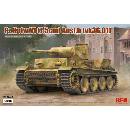 Ryefield Model® Maquette militaire char Pz.Kpfw.VI (7.5cm) Ausf.B (vk36.01) 1:35 référence 5036