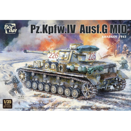 Border® Maquette militaire char Panzer IV Ausf.G (milieu de production) Kharkov 1943 1:35 référence BT-033