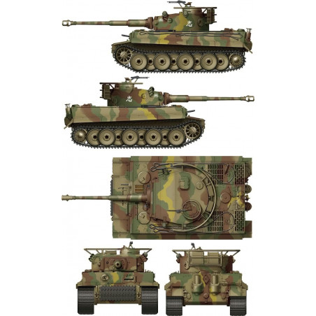 Camouflage char tiger japonais IJA border model bt-023