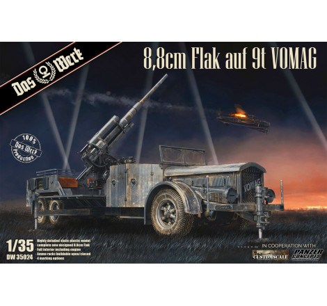 Das Werk® Maquette militaire 8.8cm Flak auf 9t VOMAG 1:35 référence DW35024