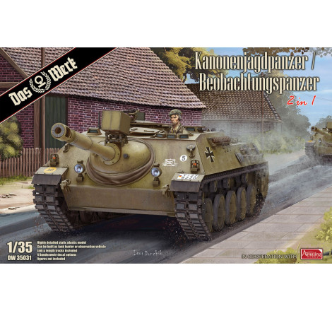 Das Werk® Maquette militaire char Kanonenjagdpanzer / Beobachtungspanzer (2en1) 1:35 DW35031
