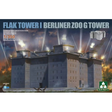 Takom® Maquette Flak Tower I Berliner ZOO G Tower 1:350 référence 6004