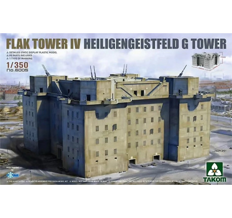 Takom® Maquette Flak Tower IV Heiligengeistfeld G Tower 1:350 référence 6005