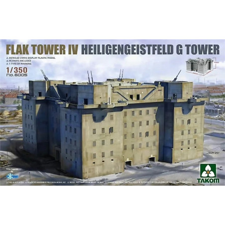 Takom® Maquette Flak Tower IV Heiligengeistfeld G Tower 1:350 référence 6005