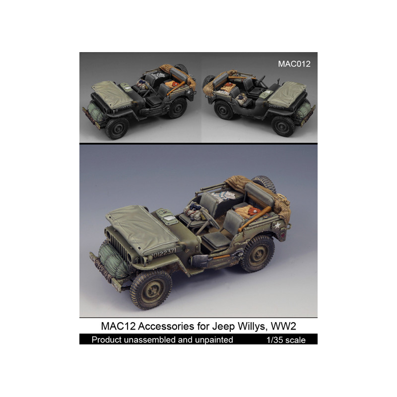 Mantis Miniatures® Set d'accessoires Jeep Willys 1:35 référence MAC12