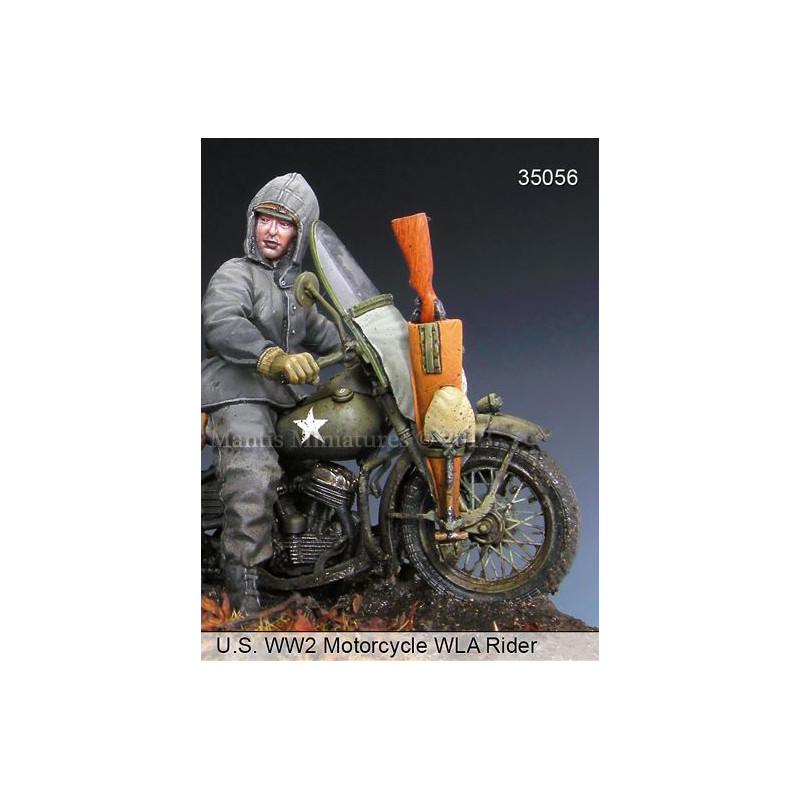 Mantis Miniatures® Figurine de pilote de moto US WW2 1:35 référence 35056