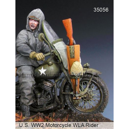 Mantis Miniatures® Figurine de pilote de moto US WW2 1:35 référence 35056