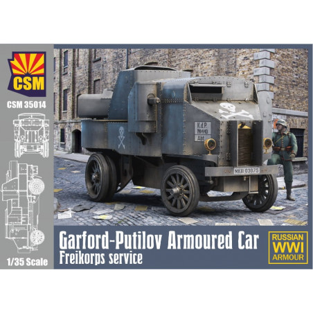 CSM® Maquette militaire Garford-Putilov Armoured Car Freikorps service 1:35 référence CSM 35014