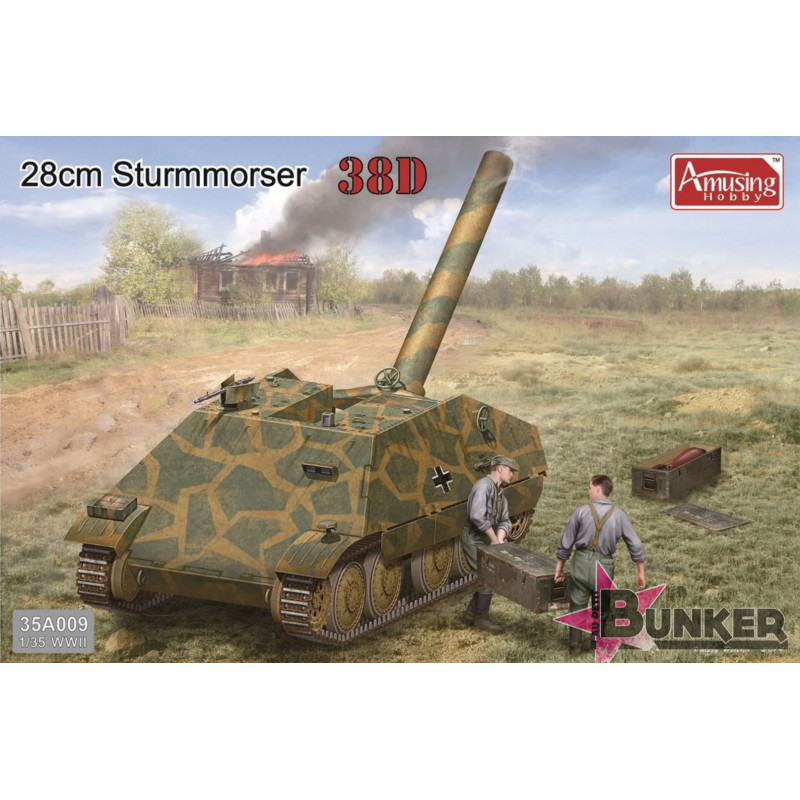 Amusing Hobby® Maquette militaire28 cm Sturmmörser 38(D) 1:35 référence 35A009.