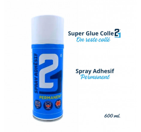 Colle21® Colle cyano spray adhésif permanent 600 ml référence C21SPRAY