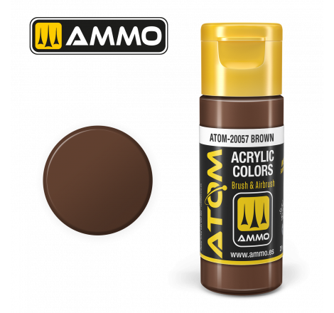 Ammo® Peinture acrylique ATOM Brown référence ATOM-20057