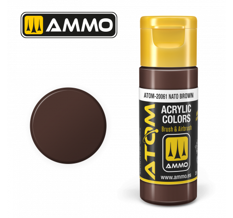 Ammo® Peinture acrylique ATOM NATO Brown référence ATOM-20061