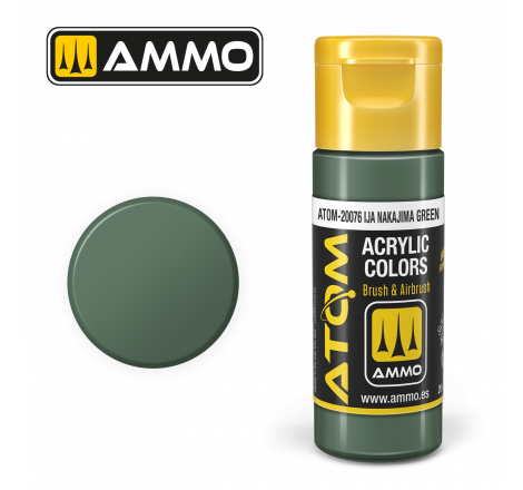 Ammo® Peinture acrylique ATOM IJA Nakajima Green référence ATOM-20076.