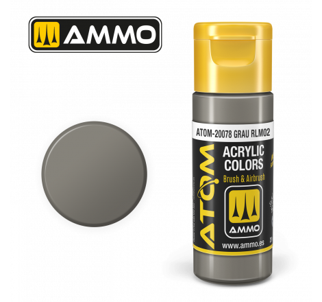 Ammo® Peinture acrylique ATOM Grau RLM02 référence ATOM-20078