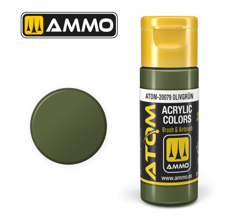 Ammo® Peinture acrylique ATOM Olivgrün référence ATOM-20079.